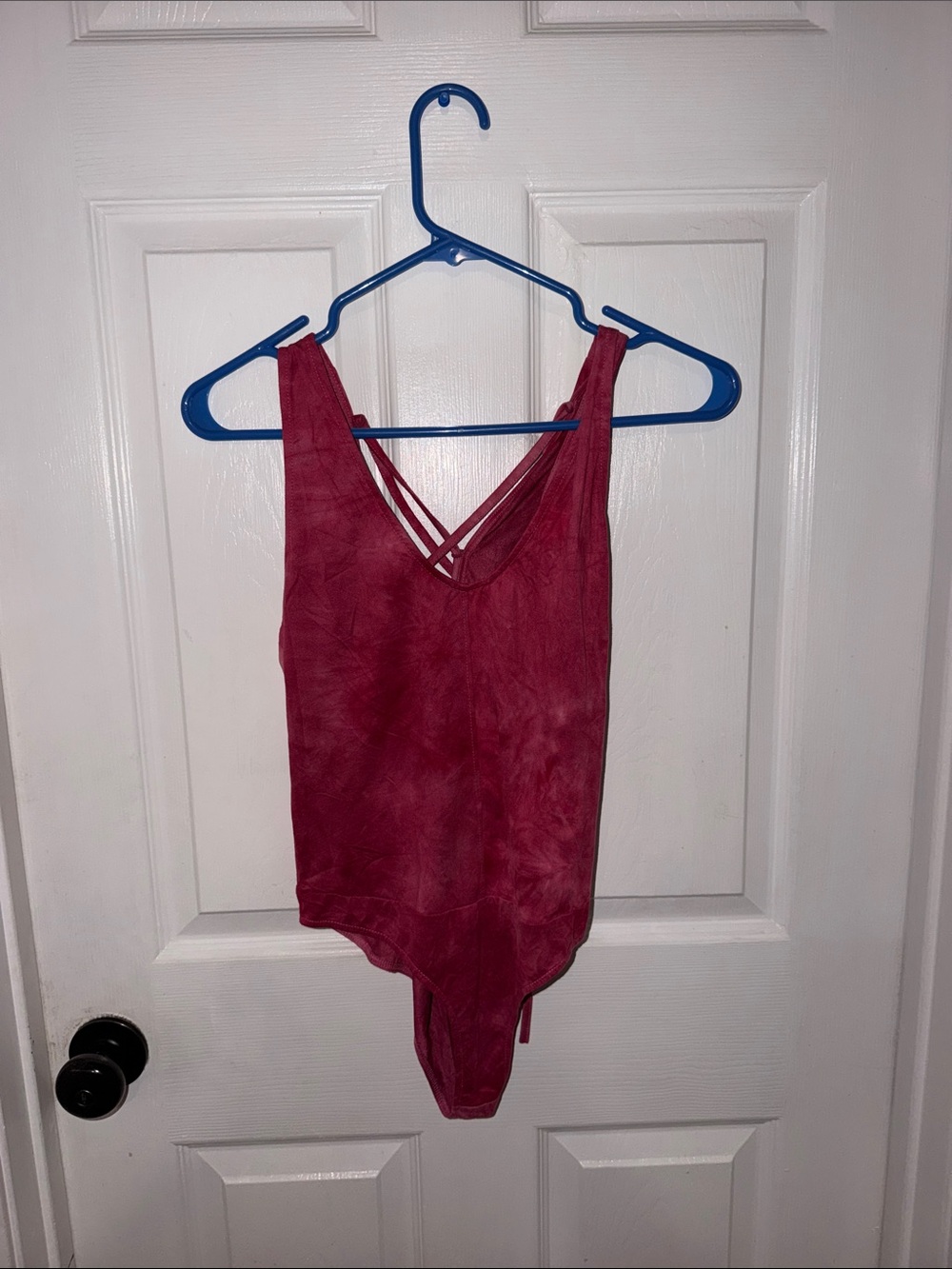 Dainty Hooligan Mauve-Strappy V-Neck Bodysuit